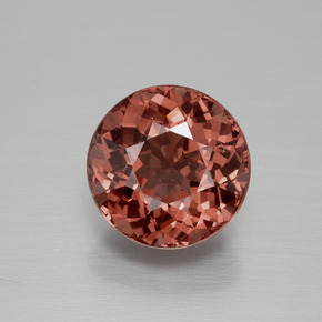 granate malayo Cuarzo Rosa natural de 4.26 ct, Corte Redondo, VS