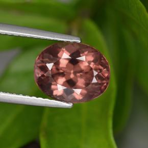 Granate malayo rosa natural de 3,45 ct, corte óvalo, VVS-VS