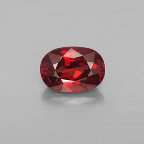 Granate malayo naranja natural de 1,07 ct, corte óvalo, VS