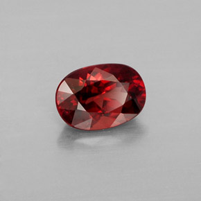 Granate malayo naranja natural de 1,07 ct, corte óvalo, VS