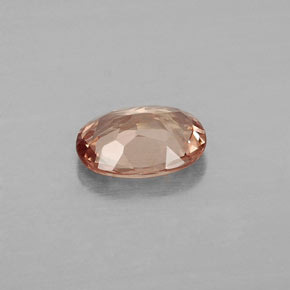 granate malayo Naranja rosado natural de 0.90 ct, Corte Óvalo, VS