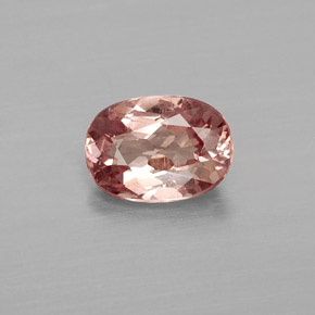 Granate malayo rosa natural de 1,03 ct, corte óvalo, VVS-VS
