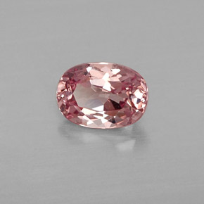 Granate malayo rosa natural de 1,04 ct, corte óvalo, VVS-VS