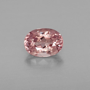 Granate malayo rosa natural de 1,02 ct, corte óvalo, VS