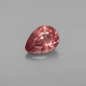 Granate malayo rosa natural de 0,79 ct, en forma de pera, VS