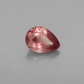 Granate malayo rosa natural de 0,79 ct, en forma de pera, VS