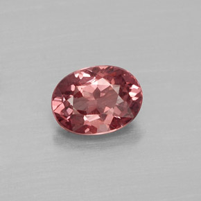Granate malayo rosa natural de 1,03 ct, corte óvalo, VVS-VS