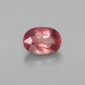 granate malayo Cuarzo Rosa natural de 1.13 ct, Corte Óvalo, VS