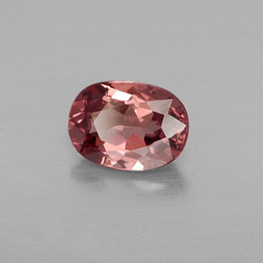 Granate malayo rosa natural de 1,05 ct, corte óvalo, VVS