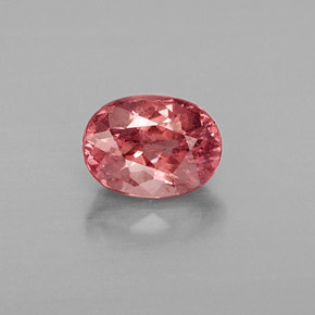 Granate malayo rosa natural de 1,30 ct, corte óvalo, VS-SI