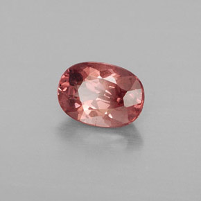granate malayo Cuarzo Rosa natural de 1.04 ct, Corte Óvalo, VS