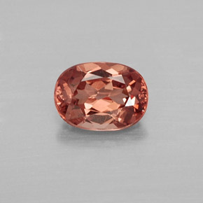 Granate malayo naranja natural de 1,12 ct, corte óvalo, VVS-VS