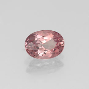 Granate malayo rosa natural de 0,92 ct, corte óvalo, VVS-VS