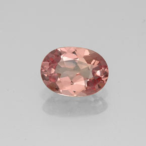 Granate malayo rosa natural de 0,92 ct, corte óvalo, VVS-VS