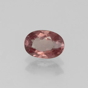 Granate malayo rosa natural de 0,87 ct, corte óvalo, VS