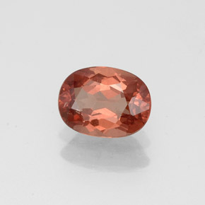 Granate malayo naranja natural de 0,99 ct, corte óvalo, VS