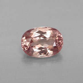 Granate malayo rosado claro natural de 1,13 ct, corte óvalo, VS