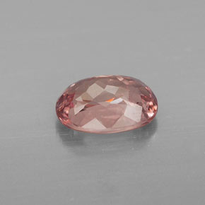 Granate malayo rosado claro natural de 1,13 ct, corte óvalo, VS