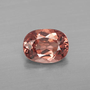 Granate malayo rosa natural de 1,14 ct, corte óvalo, VS