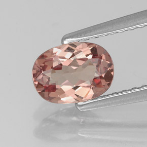 Granate malayo rosa natural de 0,97 ct, corte óvalo, VVS-VS