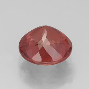 Granate malayo rosa natural de 3,44 ct, corte redondo, VS