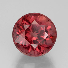 Granate malayo rosa natural de 4,77 ct, corte redondo, VS