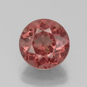 Granate malayo rosa natural de 3,12 ct, corte redondo, VS-SI