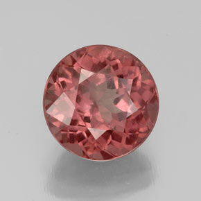 Granate malayo rosa natural de 3,12 ct, corte redondo, VS-SI