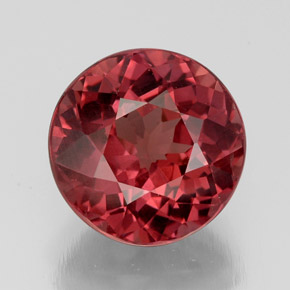 Granate malayo rosa natural de 4,64 ct, corte redondo, VS
