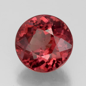 Granate malayo rosa natural de 4,64 ct, corte redondo, VS