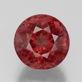 granate malayo Cuarzo Rosa natural de 5.25 ct, Corte Redondo, VS-SI