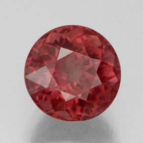 granate malayo Cuarzo Rosa natural de 5.25 ct, Corte Redondo, VS-SI