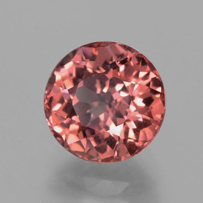 Granate malayo rosa natural de 4,02 ct, corte redondo, VS