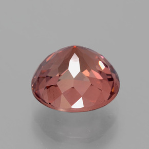 Granate malayo rosa natural de 4,02 ct, corte redondo, VS
