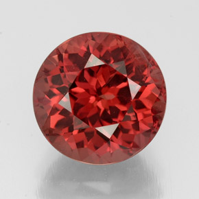 granate malayo Cuarzo Rosa natural de 3.65 ct, Corte Redondo, VS