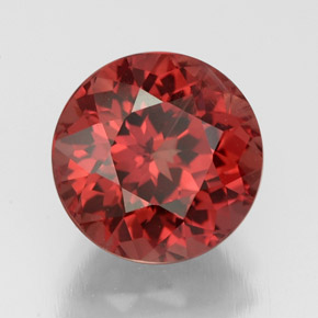 granate malayo Cuarzo Rosa natural de 3.65 ct, Corte Redondo, VS
