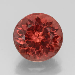 Granate malayo rosa natural de 3,41 ct, corte redondo, VS
