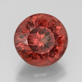 Granate malayo rosa natural de 3,41 ct, corte redondo, VS
