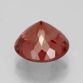 Granate malayo rosa natural de 3,41 ct, corte redondo, VS