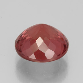 Granate malayo rosa natural de 3,39 ct, corte redondo, VS