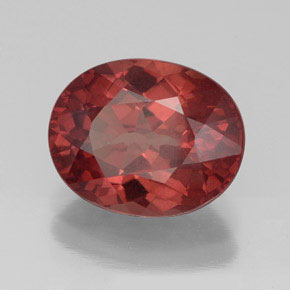 Granate malayo rosa natural de 3,42 ct, corte óvalo, VS