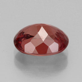 Granate malayo rosa natural de 3,42 ct, corte óvalo, VS