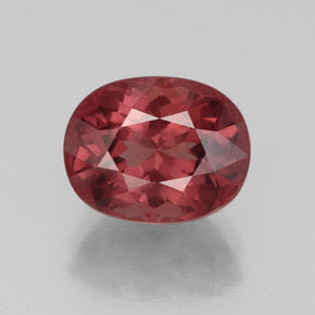 granate malayo Cuarzo Rosa natural de 4.08 ct, Corte Óvalo, VVS-VS