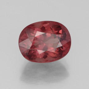 granate malayo Cuarzo Rosa natural de 4.08 ct, Corte Óvalo, VVS-VS