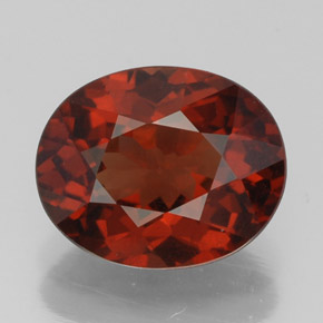 granate malayo Cuarzo Rosa natural de 3.14 ct, Corte Óvalo, VS-SI