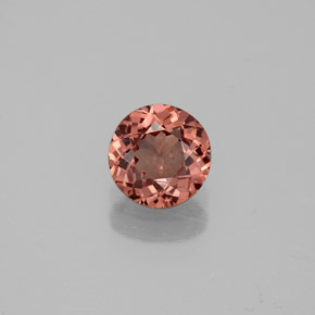 Granate malayo rosa natural de 0,82 ct, corte redondo, VS
