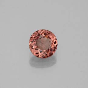 Granate malayo rosa natural de 0,82 ct, corte redondo, VS