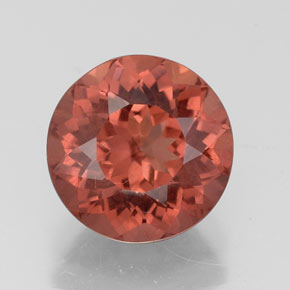 Granate malayo rosa natural de 2,41 ct, corte redondo, VS