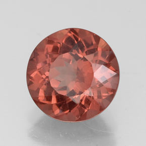 Granate malayo rosa natural de 2,41 ct, corte redondo, VS
