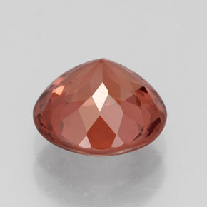 Granate malayo rosa natural de 2,41 ct, corte redondo, VS